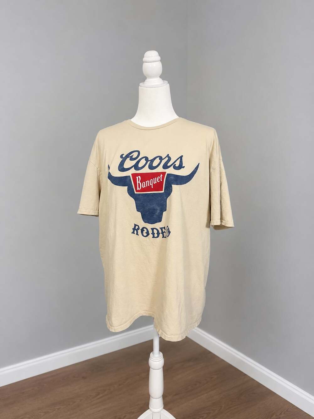 Coors Banquet Rodeo Mineral Wash Natural Beige T-Shirt